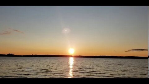 Sunset at Agimak lake