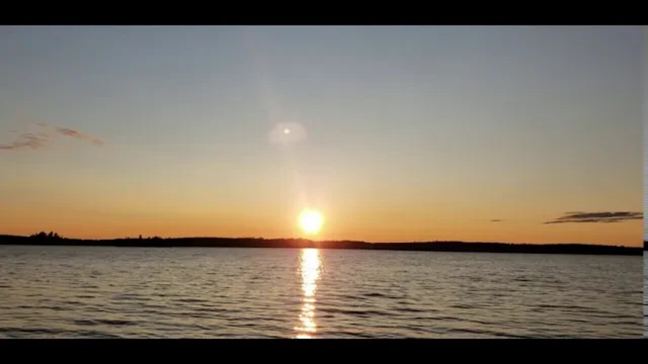 Sunset at Agimak lake