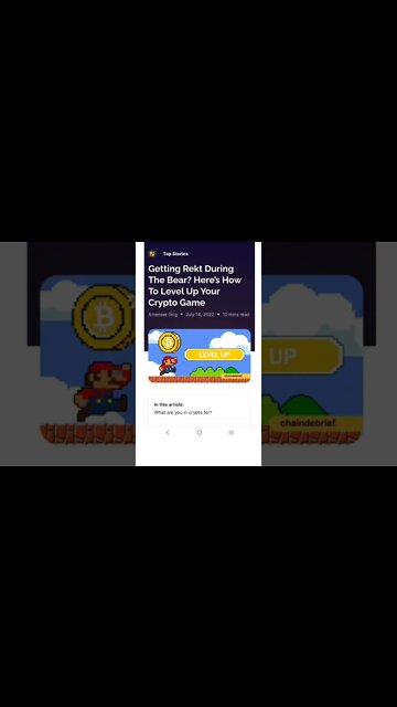 Getting Rekt During The Bear? #cryptomash #cryptomashnews #cryptonews #viralvideo2022 #ytshorts