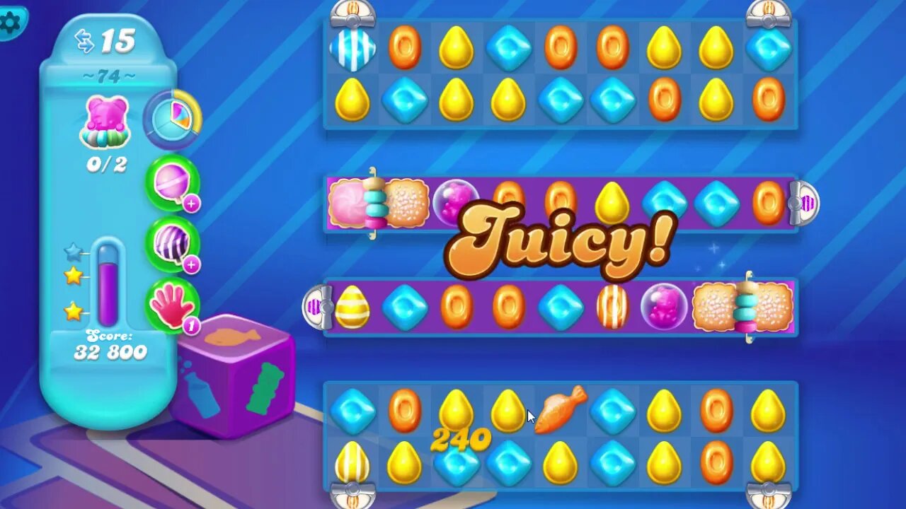 Candy Crush Soda Saga Level 74