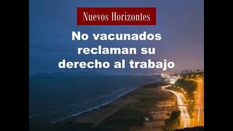 No Vacunados reclaman su derecho al trabajo