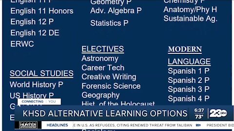 KHSD offering independent study options for students not wanting to return to campus this year