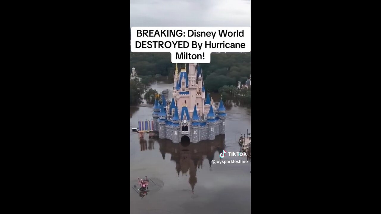 Disney World has been destroyed and will not open until maybe January 2025, White hats in control…