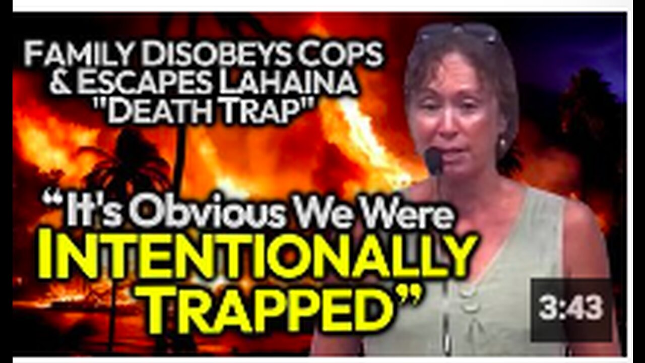 INTENTIONALLY TRAPPED: Family Escaped Maui Police KILL ZONE By Disobeying Cops, Saw NOTHING On Hwy