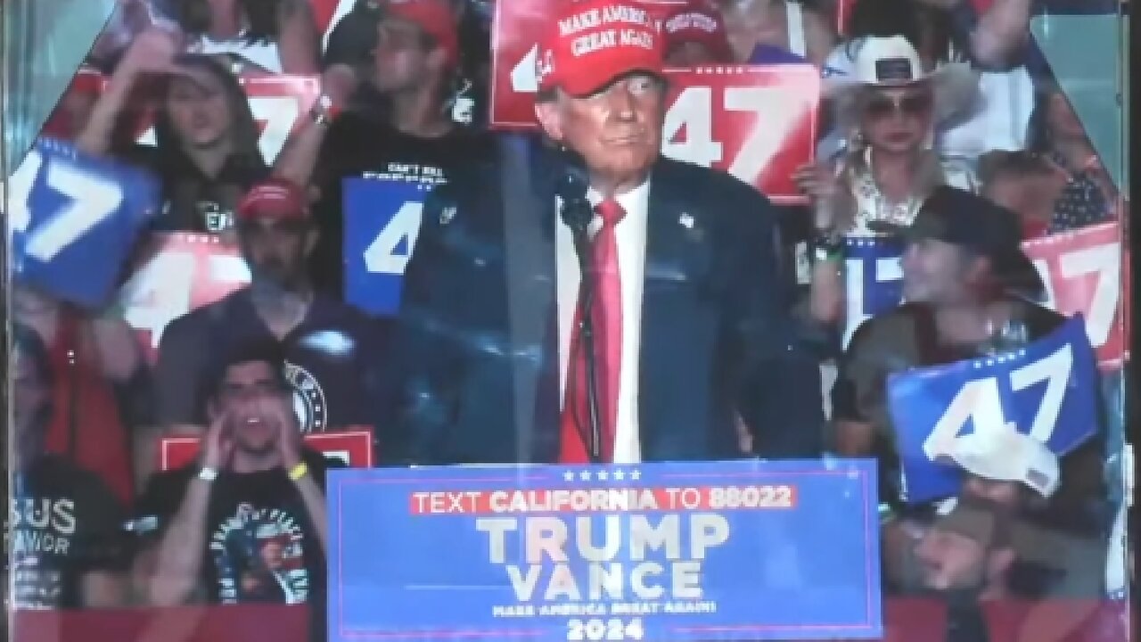 LIVE ~ President Trump Speaks at a Rally in Coachella, California ~ October 12 2024