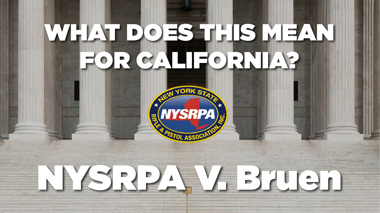 CRPA President Chuck Michel Talks About NYSRPA v. Bruen