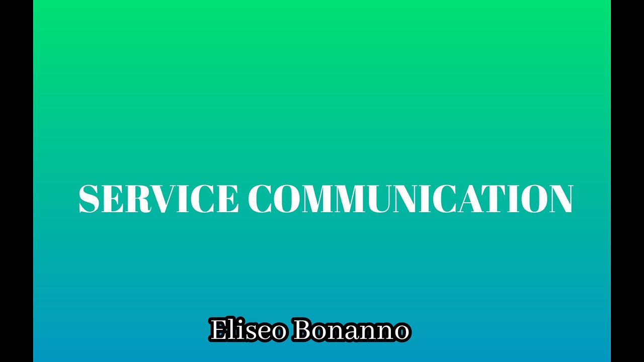 SERVICE COMMUNICATION TO THOSE WHO FOLLOW OUR VIDEOS.