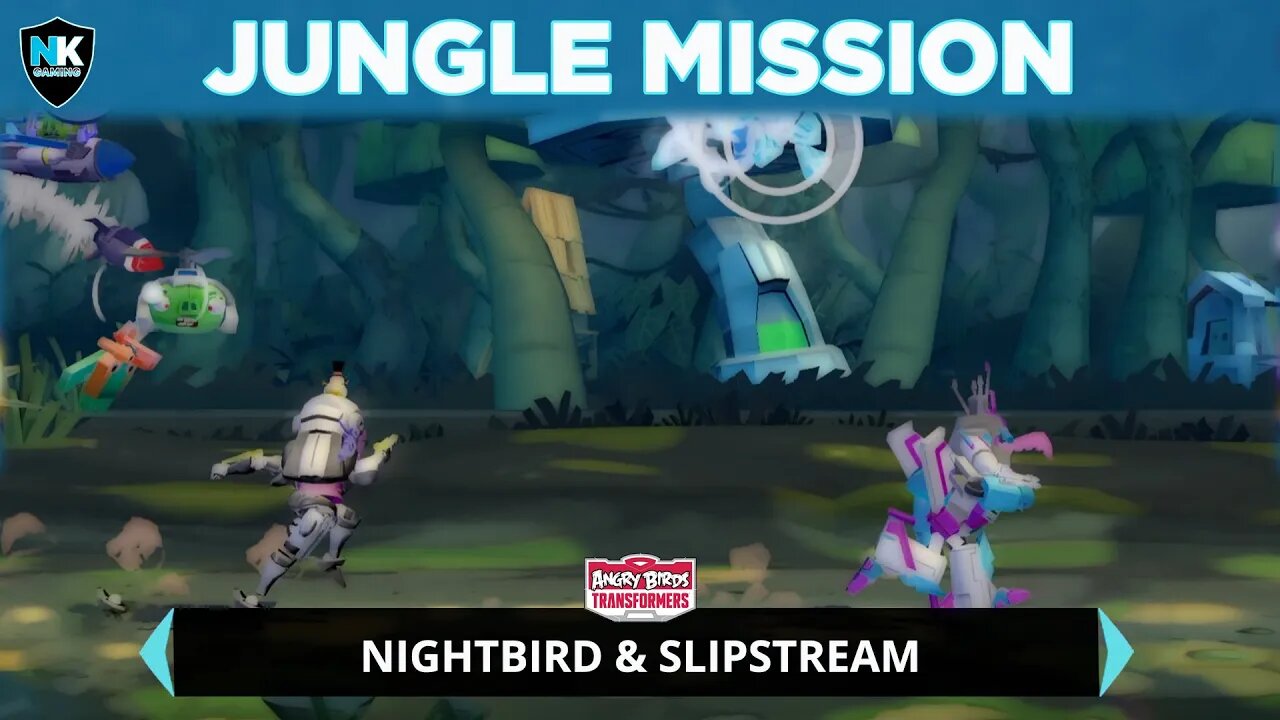 Angry Birds Transformers - Nightbird & Slipstream In The Jungle