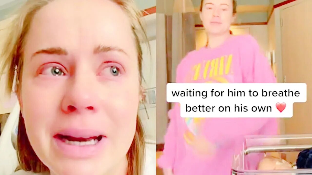 her baby is SICK.. but she dancing on tiktok