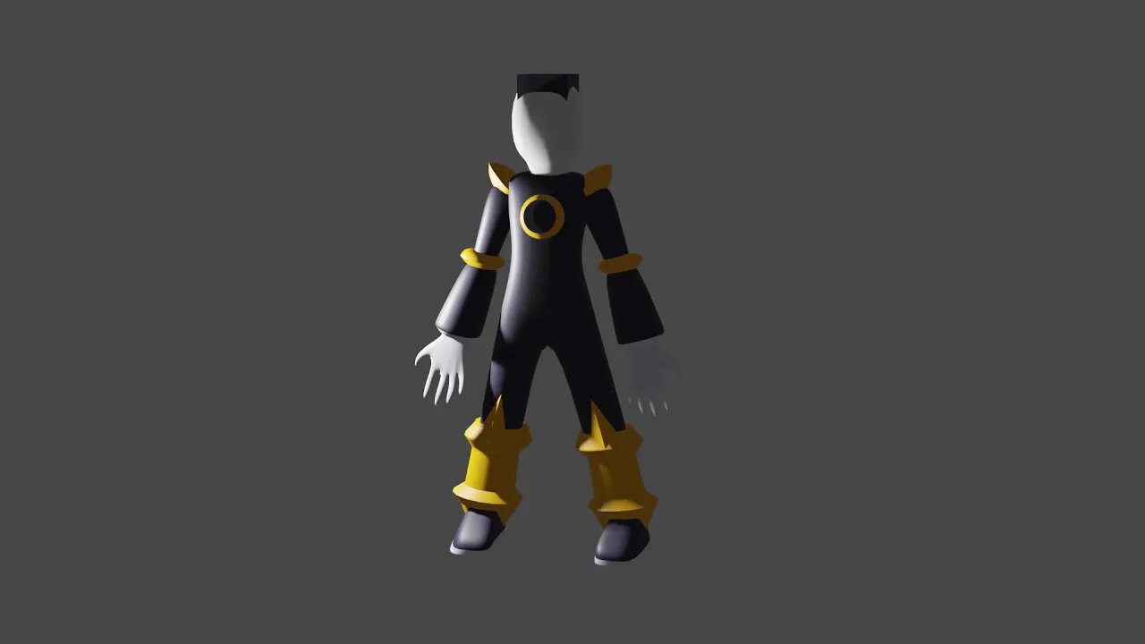 Blender Male Grindset - Bass from Mega Man Battle Network part 8