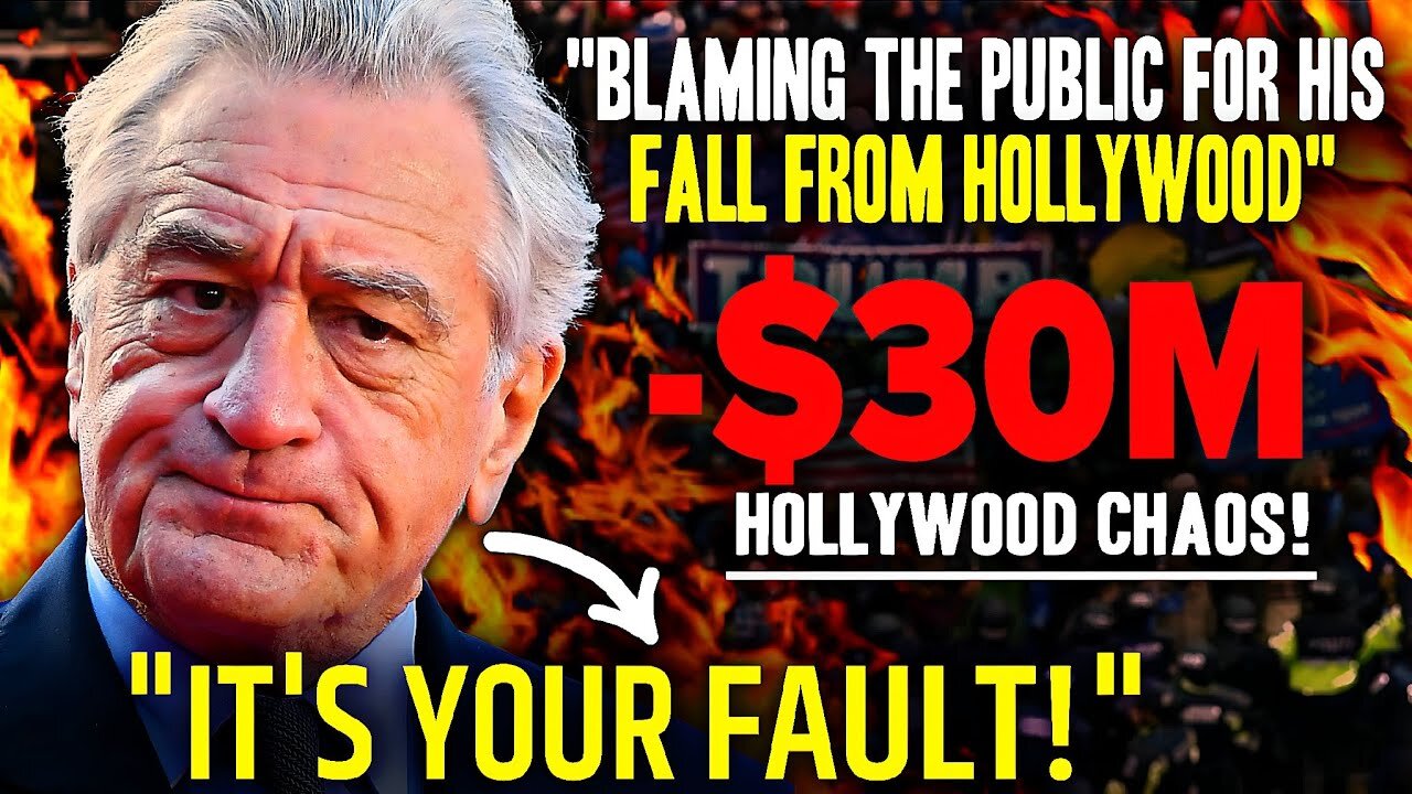 Robert De Niro blames public after losing $30 million! His career is over!