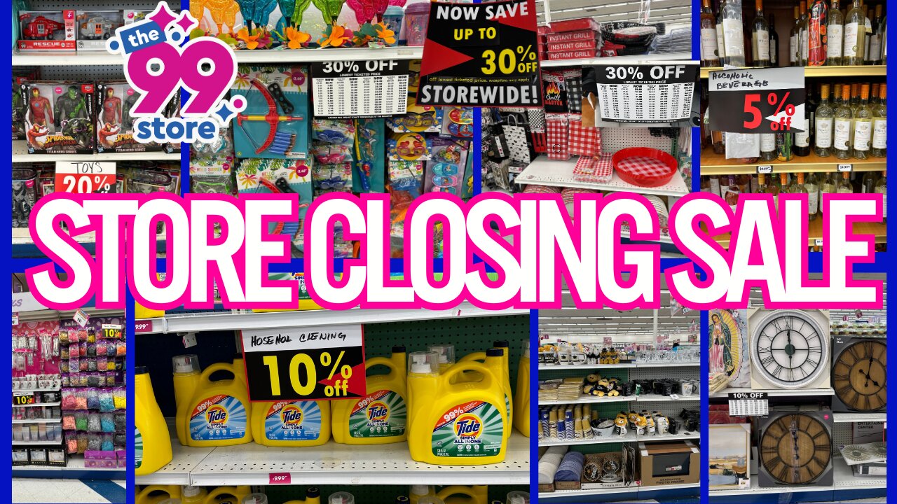 99 CENTS ONLY STORE CLOSING SALE😪END OF AN ERA😪HERE'S WHATS LEFT TO BUY 😪#shoppingvlog #new