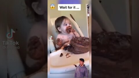 Cute baby eat chocolate #viral61 #shorts #cutebaby