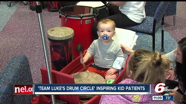 Drum Circle helps kids let out some steam at Peyton Manning Children's Hospital at St. Vincent