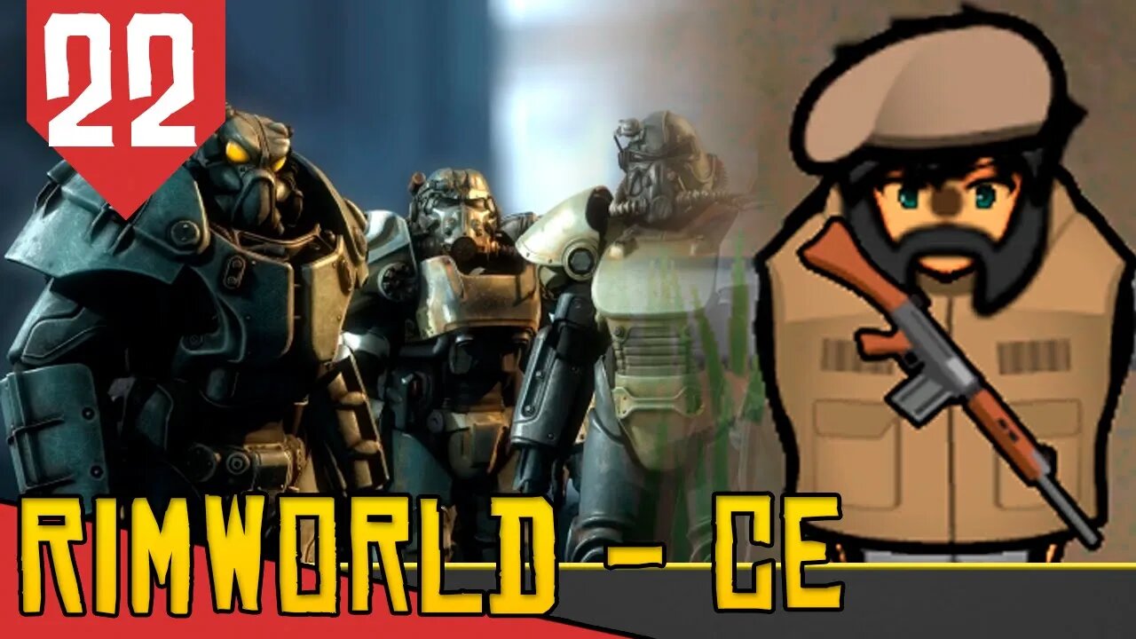 Cofre de ALTA TECNOLOGIA e POWER ARMORS - Rimworld Combat Extended #22 [Série Gameplay PT-BR]