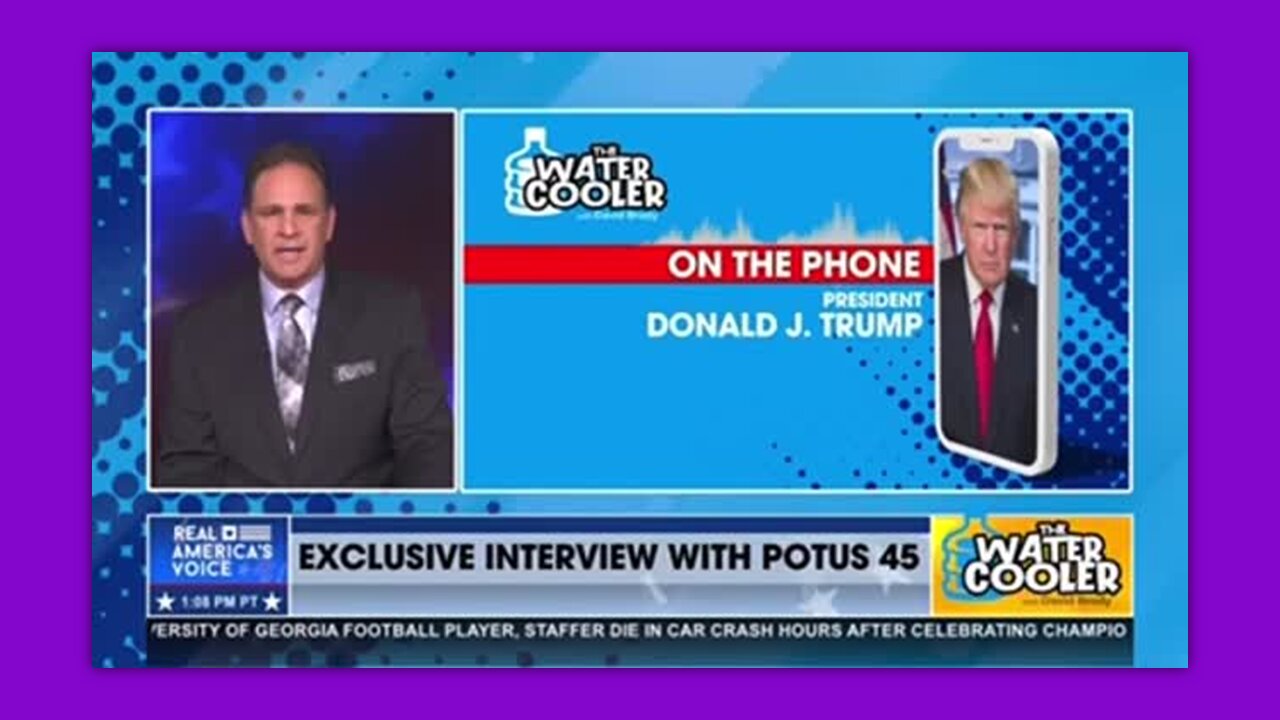 TRUMP - INTERVIEW WITH PRESIDENT TRUMP ON WATER COOLER 01-16-23 FULL 0