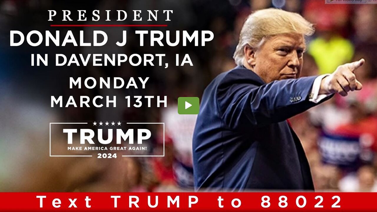 LIVE: President Donald J. Trump in Davenport, IA