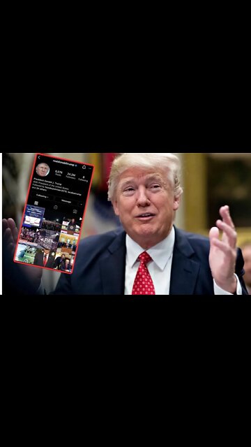 Trump 2024 back on Instagram #Shorts