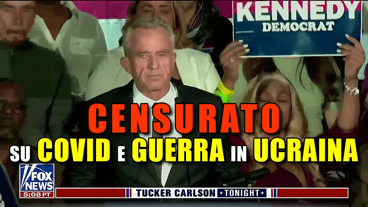 Verità su vaccini anti-COVID e Ucraina, Robert F. Kennedy Jr. censurato