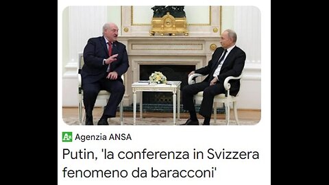 Putin: "la conferenza in Svizzera fenomeno da baracconi"