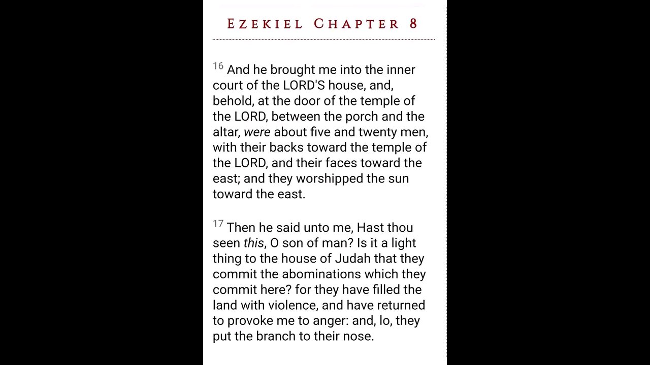 "Thou lift up thine eyes unto heaven, and when thou seest the sun, and the moon, and the stars..."