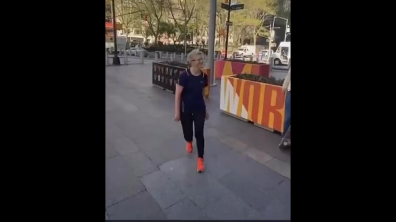 Crazy Karen trying to stop skaters from skating