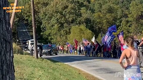 Pennsylvania welcomes Joe Biden with Trump flags.
