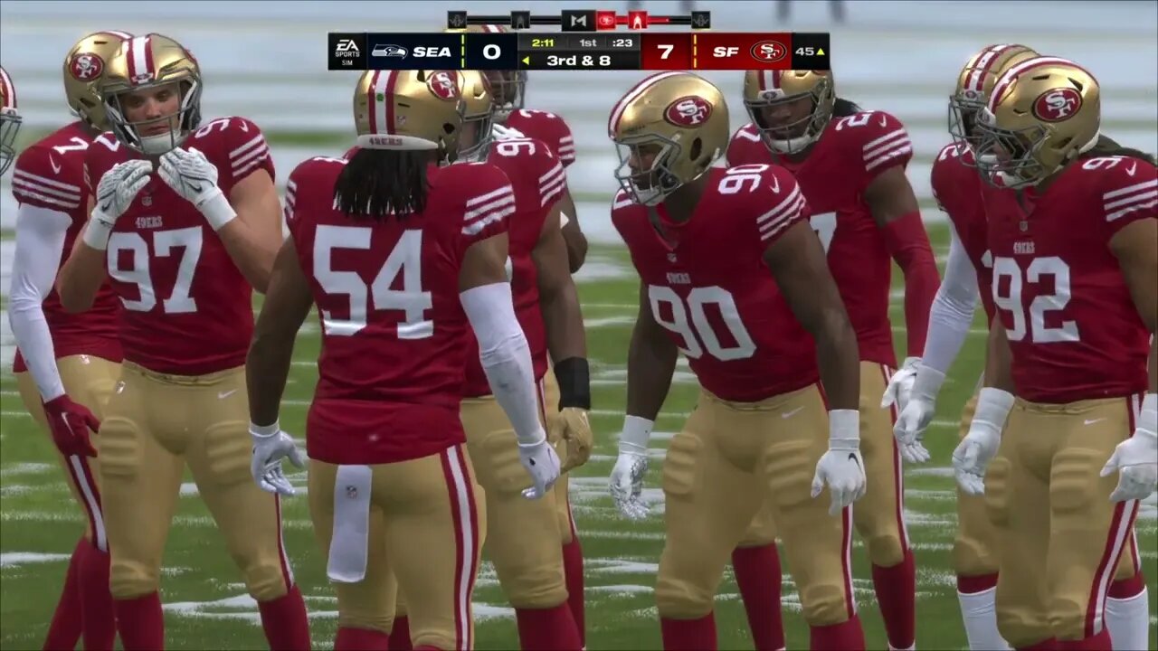 M24: 1st Quarter Exhibition Match Using My Pro Set Seahawks @ 49ers PS5 Best Choice For Realism