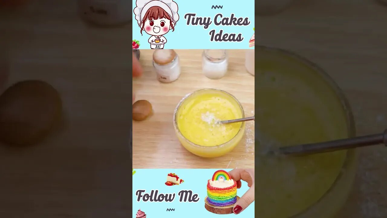Awesome Miniature YOUTUBE Cake Decorating #Shorts #miniaturecakes