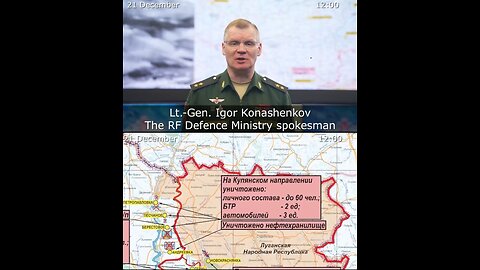 21.12.22⚡️Russian Defence Ministry report on the progress of the deNAZIfication of Ukraine