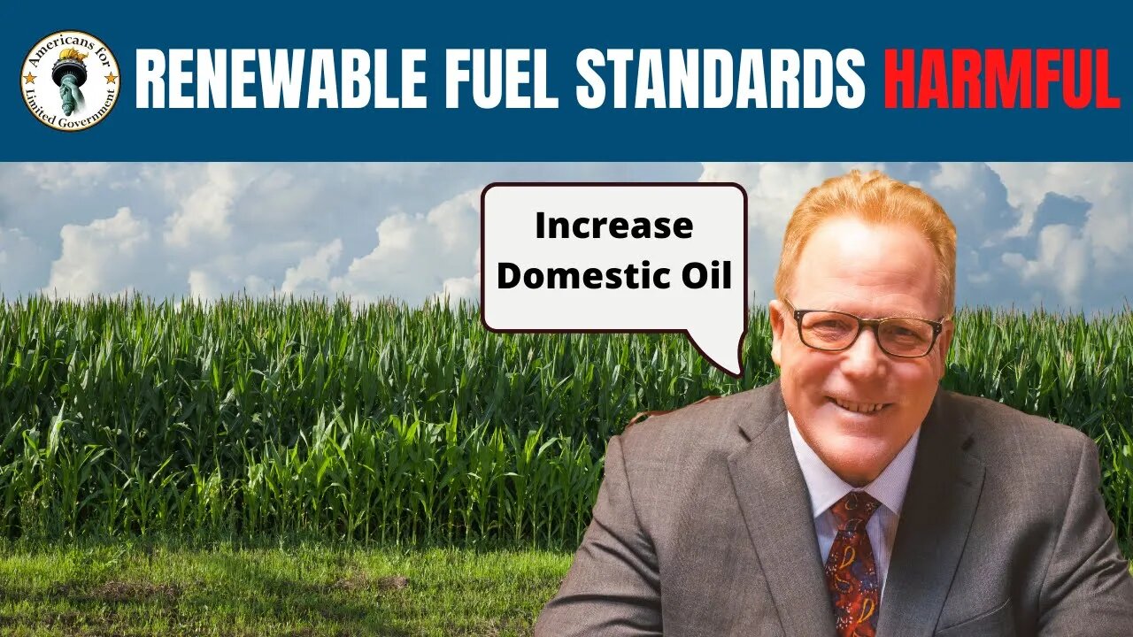 Manning Talks about How Renewable Fuel Standards (Ethanol) Harm America's Refining Capacity