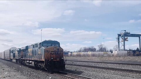 CSX Traffic Jam At DeWitt April 7 2023, Lots Of CSX Action Today