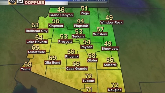 Clouds sticking around as temperatures drop the rest of the week