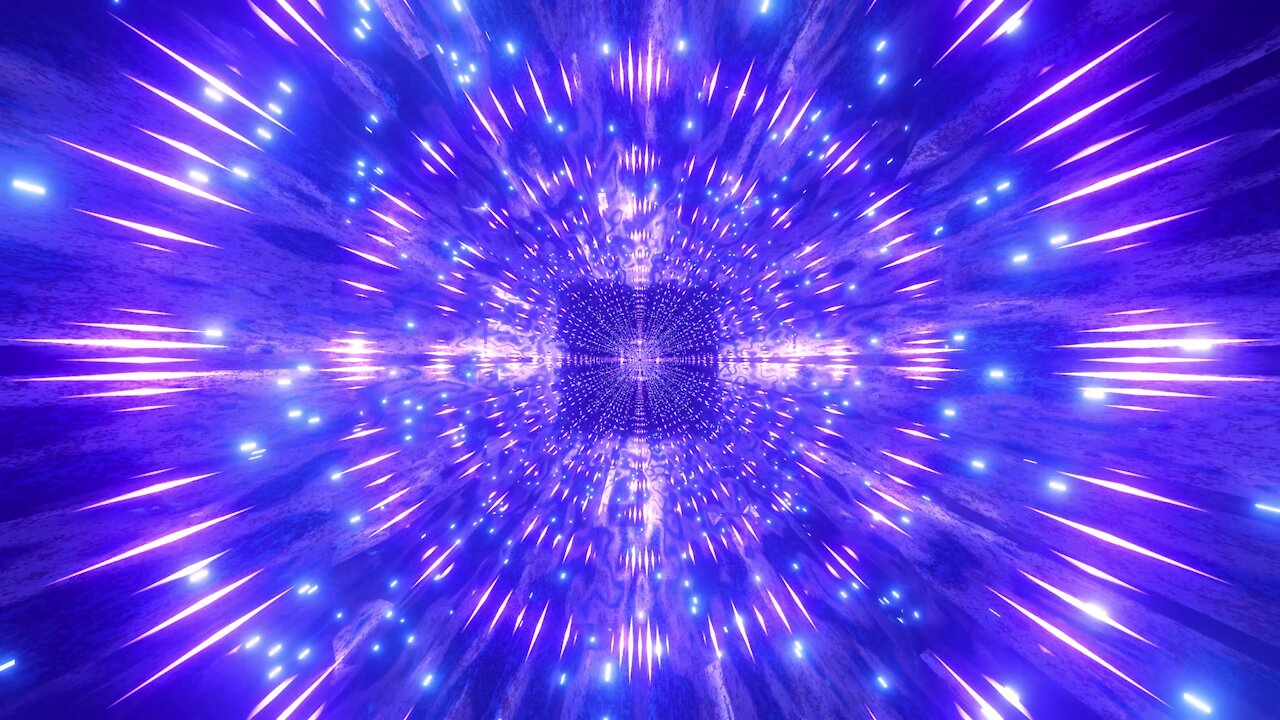 FREE background video vj loop | blue red space particles sci-fi motion design