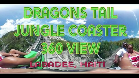 360 camera video Labadee Haiti Dragons Tail Rollercoaster in the jungle
