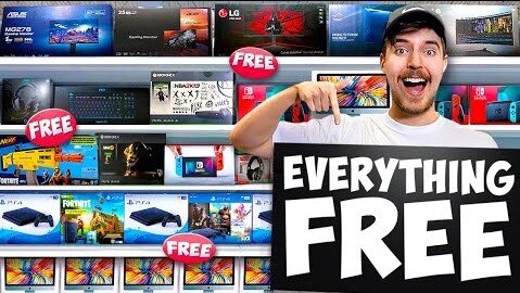 I Opened The World's First FREE Store Mr.Beast