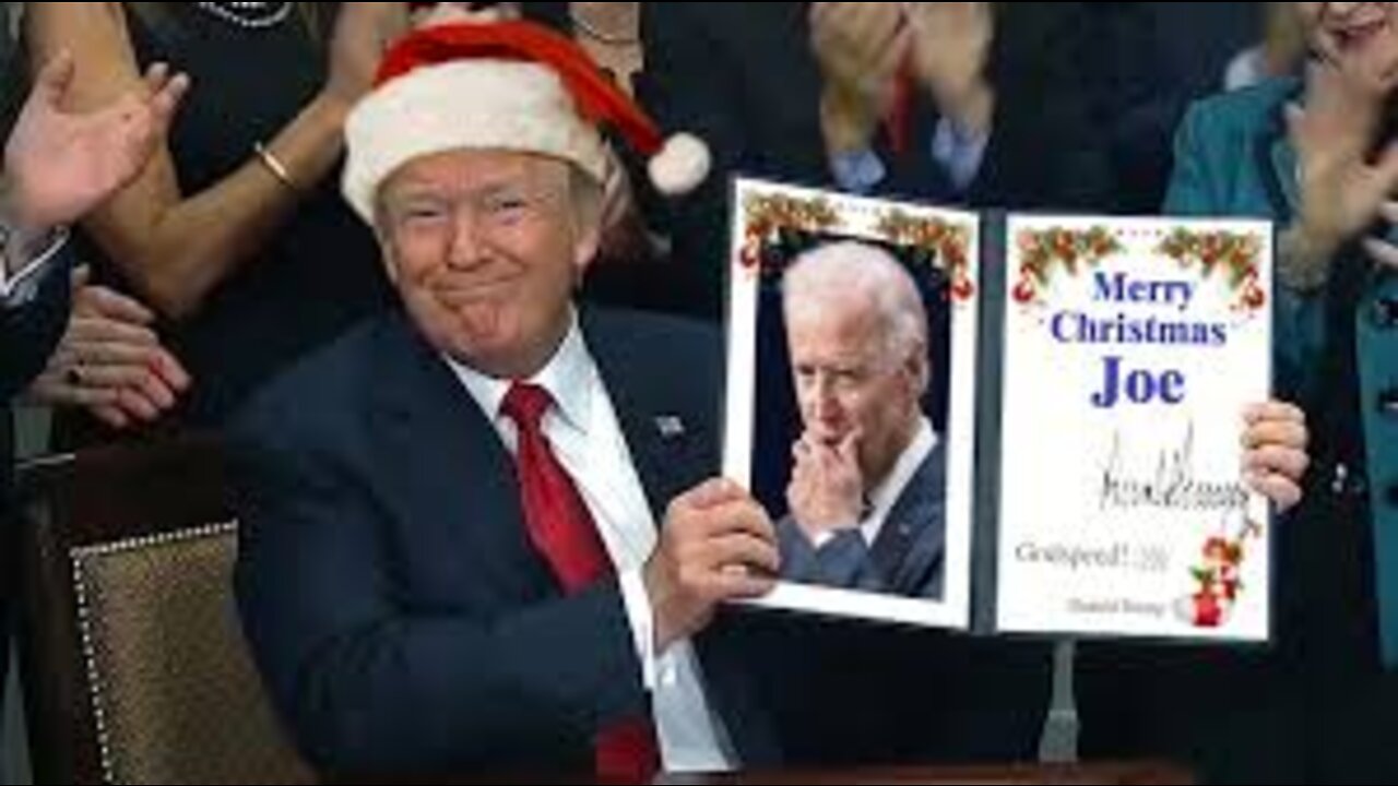 Donald Trump Sings Merry Christmas To Joe Biden