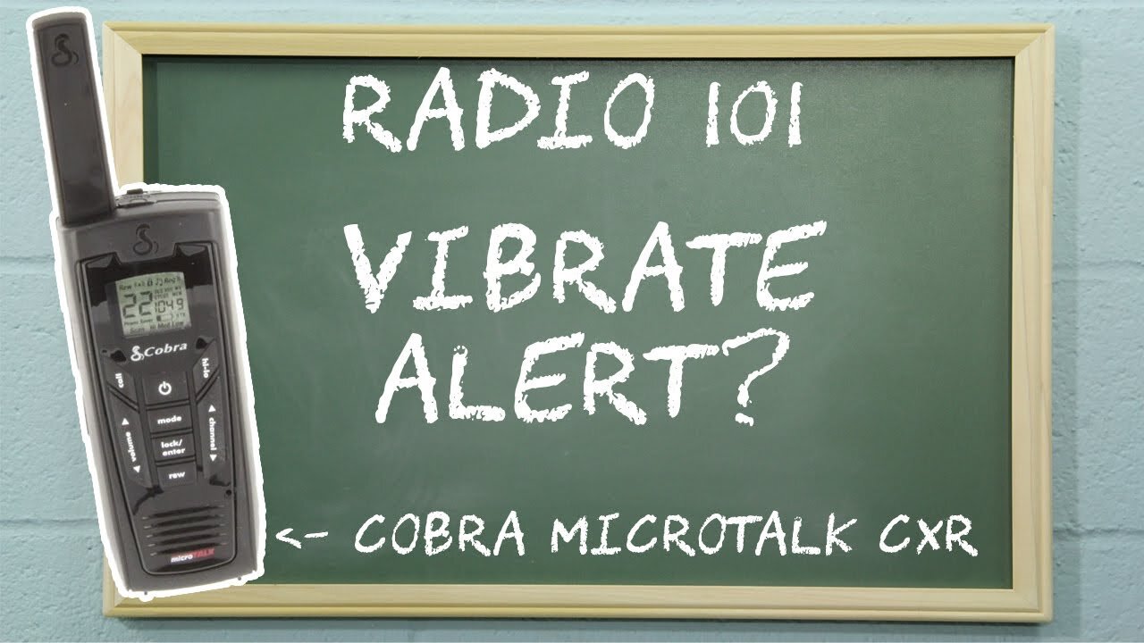 How To Set VibrAlert on Cobra CXR Two Way Radios | Radio 101