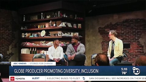 Globe producer promoting diversity