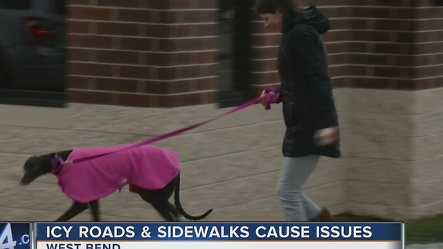 Icy roads, sidewalks cause issues across Washington County