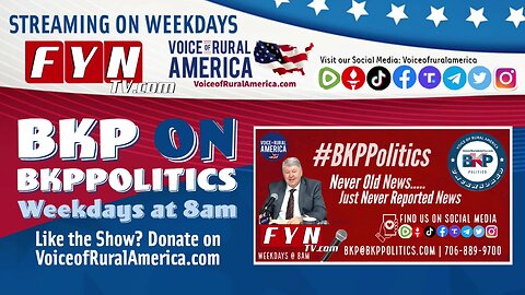 LIVESTREAM - Tuesday 4.9.2024 8:00am ET - Voice of Rural America with BKP