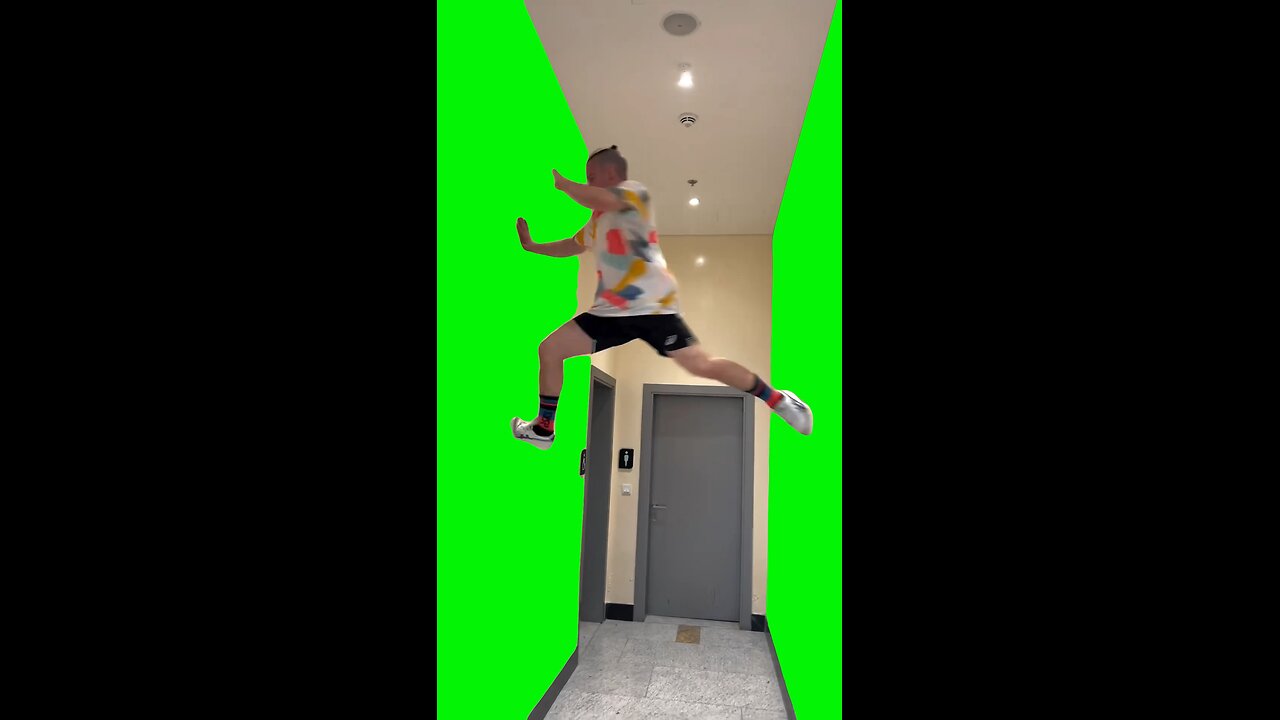 Wall Parkour | Green Screen