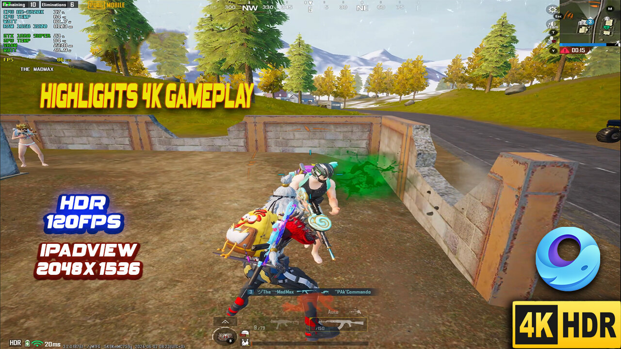 PubgMobile 120 FPS IpadView 2048x1536 Highlights Mecha Fusion 2024 MMX333