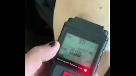 RADIATION EMANATES FROM VACCINATION POINT ON MAN'S ARM