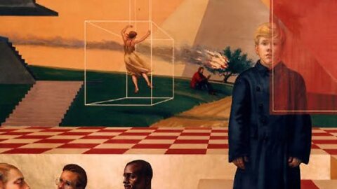 Ominous occult art in Bank of America corporate lobby