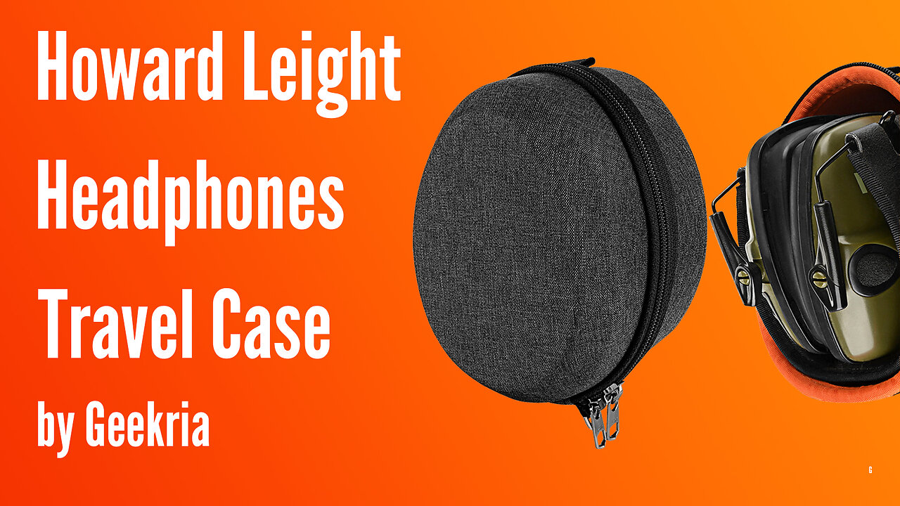 Howard Leight Over-Ear Headphones Travel Case, Hard Shell Headset Carrying Case | Geekria