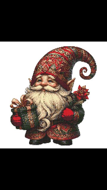 CHRISTMAS GNOME Cross Stitch Pattern by Welovit Cross Stitch | welovit.net | #welovit #crossstitch