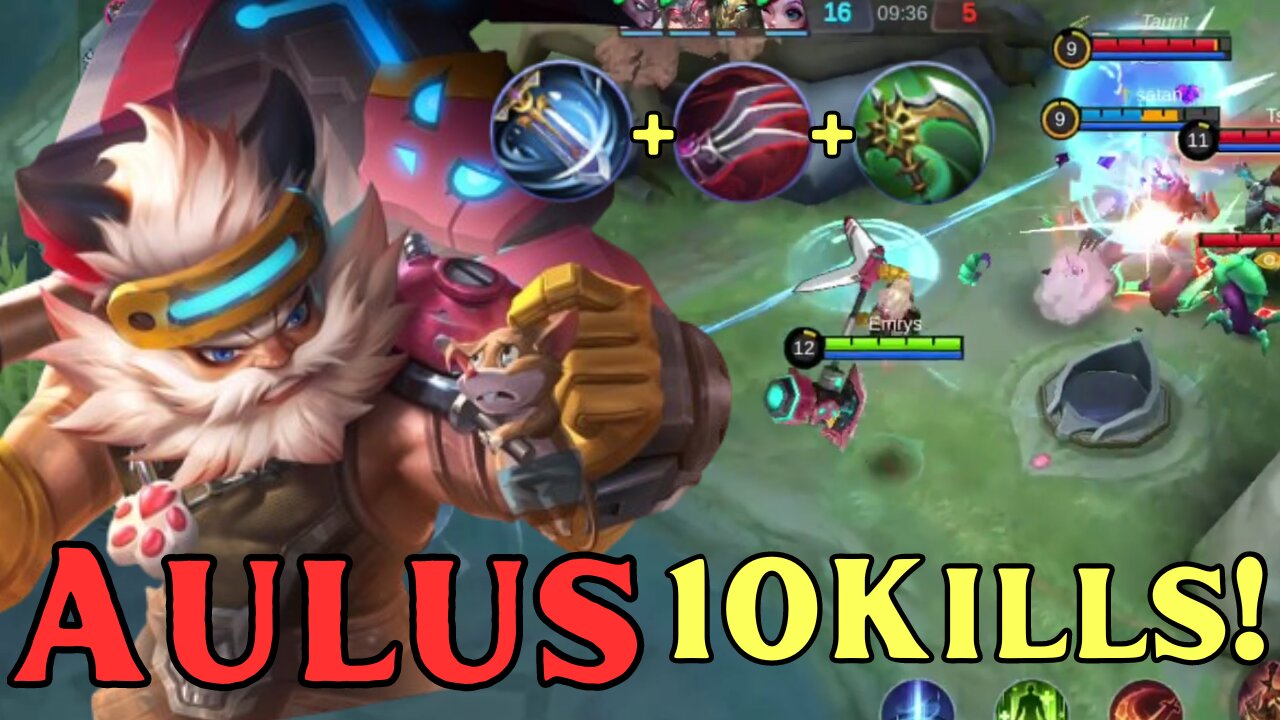 10 Kills + EPIC DAMAGE! Aulus EXP Lane Build! | MLBB | Mobile Legends | Mobile Legends: Bang Bang |