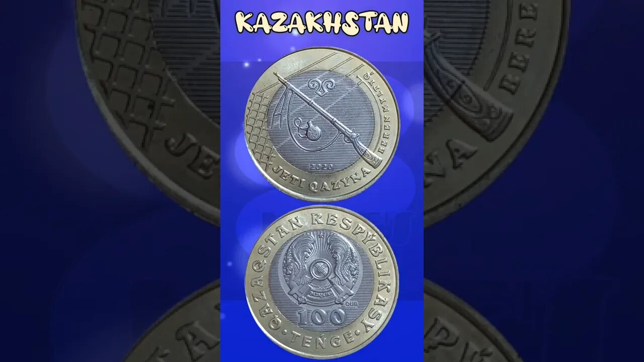 Kazakhstan 100 Tenge 2020.#shorts #education #coinnotesz