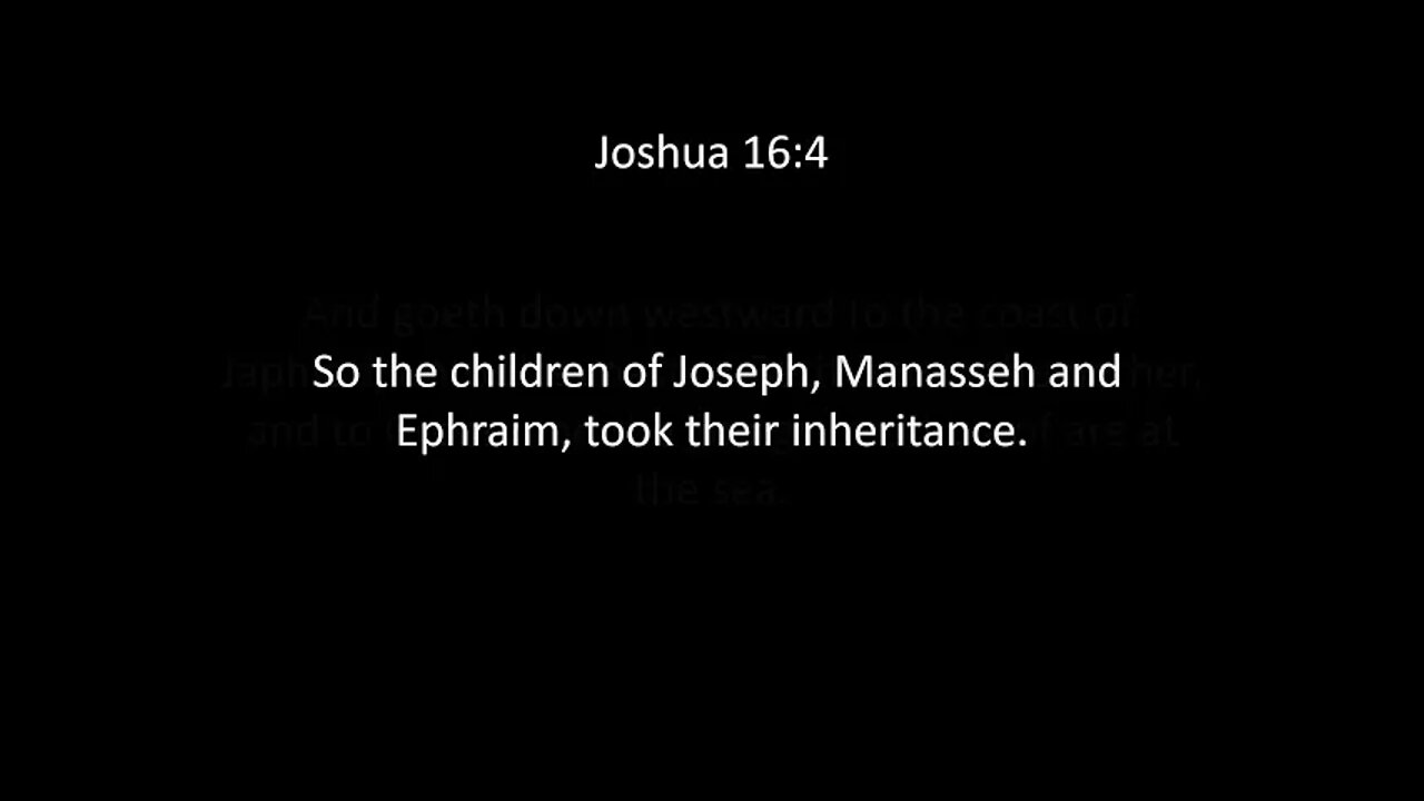 Joshua Chapter 16